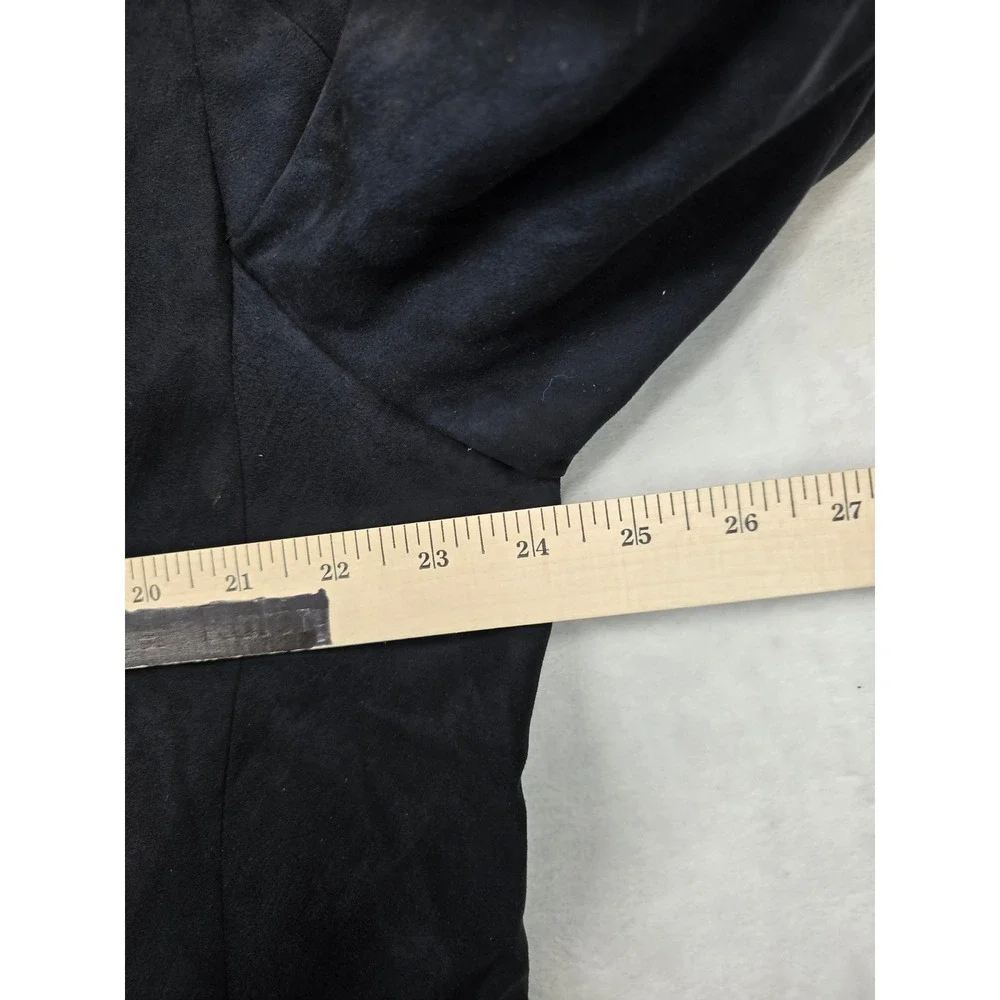 Circle S Western Faux Suede Blazer Mens 48R Black‎ Sport Coat Jacket Dallas